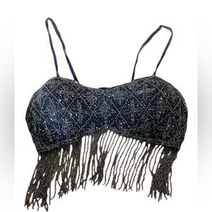 Beaded belly dancing bra